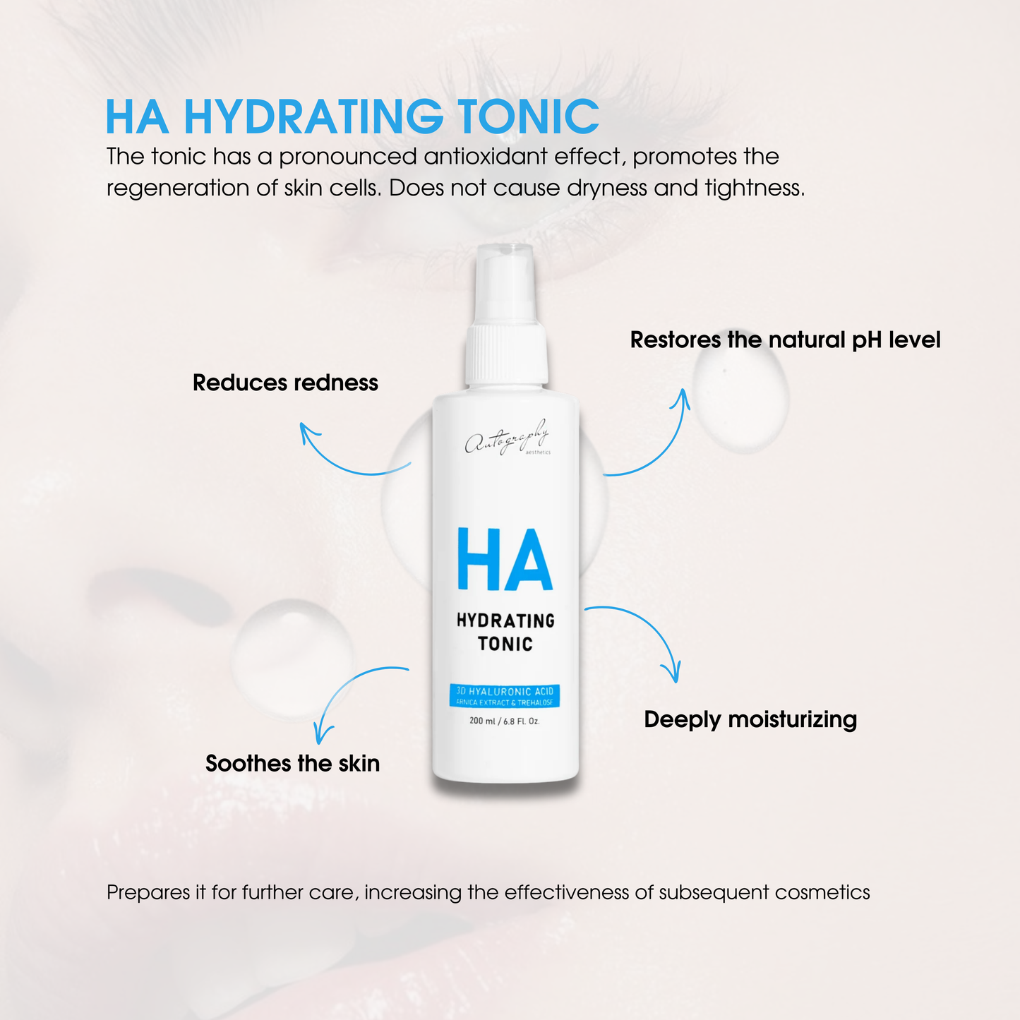 Autography HA Hydrating Tonic – Зволожуючий тонер з гіалуроновою кислотою, 200 мл