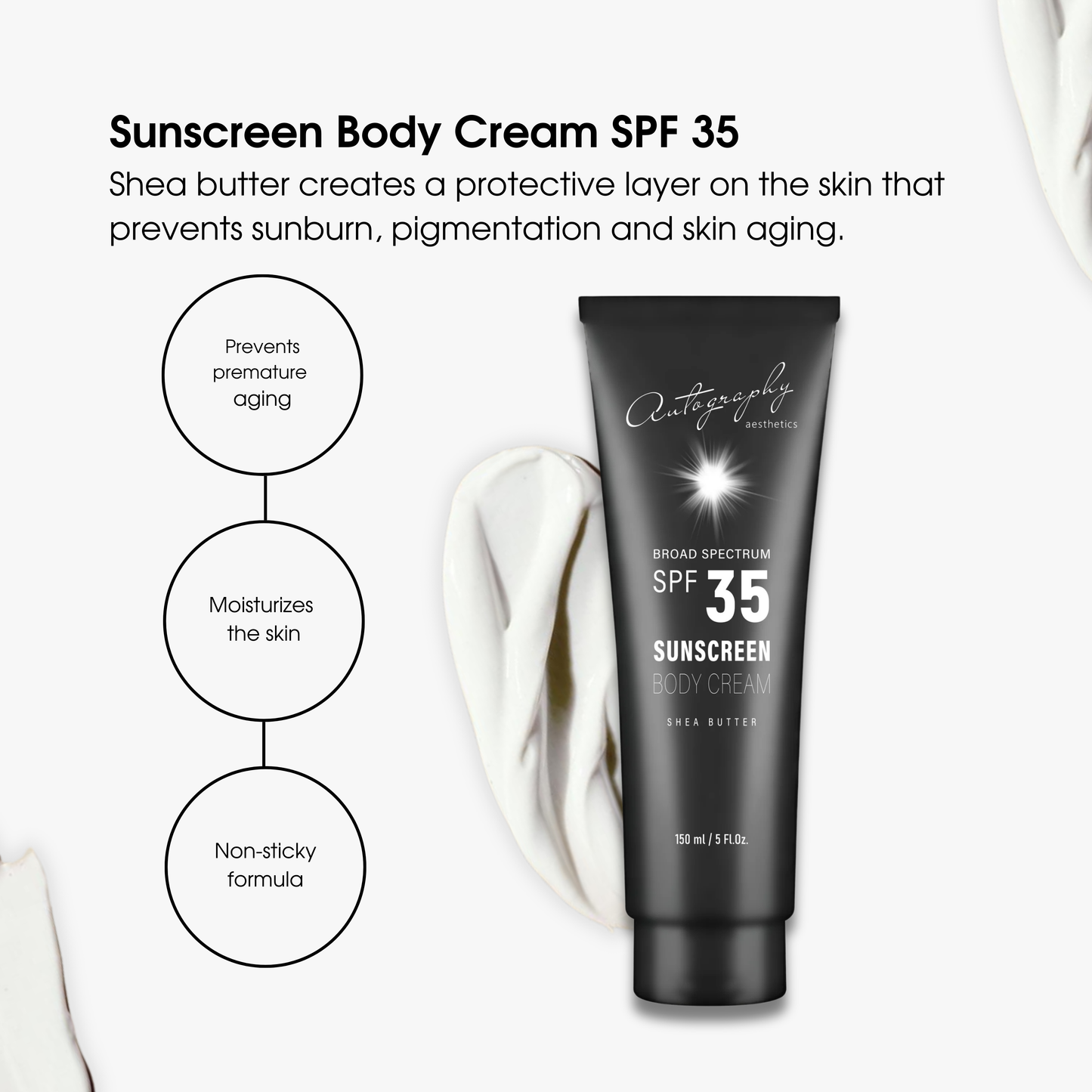 Autography Sunscreen Body Cream SPF 35 – Сонцезахисний крем для тіла з СПФ 35, 150 мл