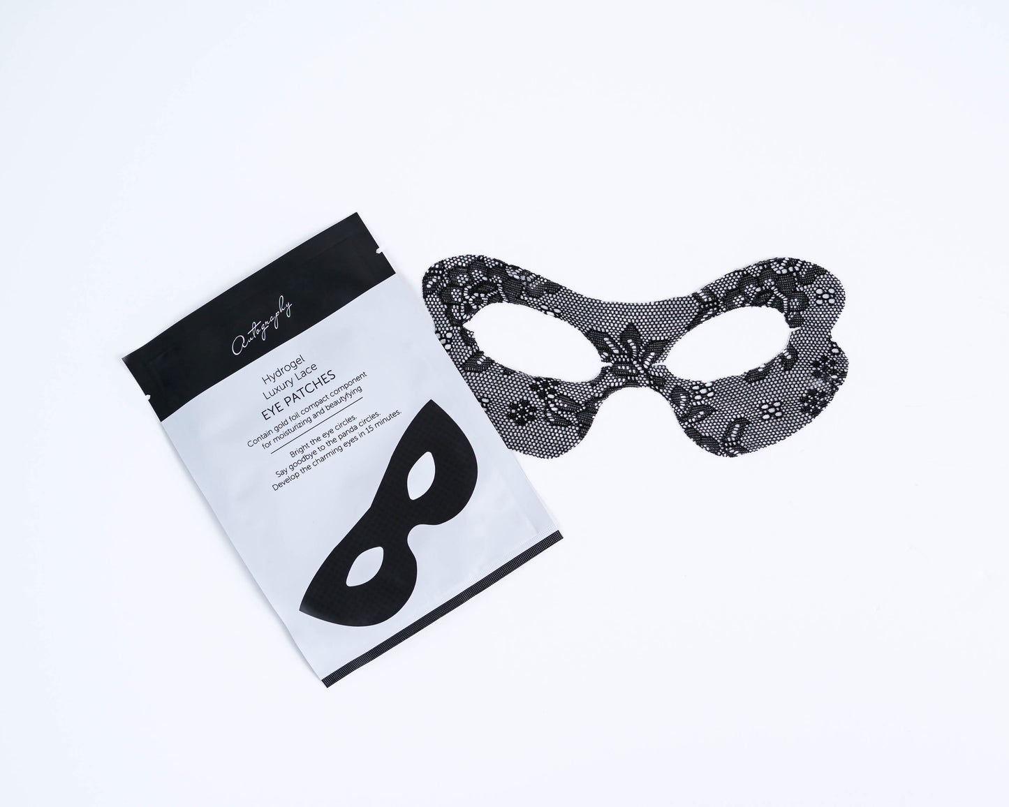 Autography Hydrogel Luxury Lace Eye HA Patches – Гідрогелеві патчі для шкіри навколо очей з гіалуроновою кислотою і колагеном, 6 саше в 1 уп.