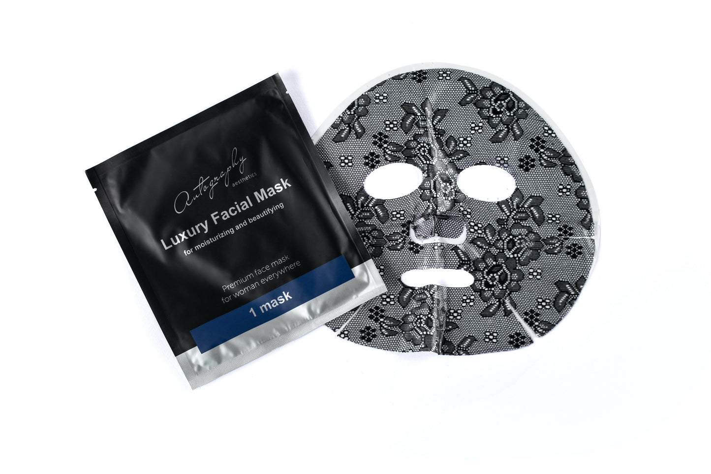 Autography Premium Facial Mask – Гідрогелева маска з аргіреліном, гіалуроновою кислотою і колагеном, 5 саше в 1 уп.